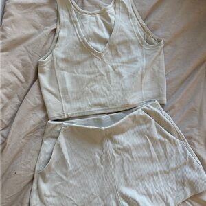 lululemon athletica Cream Athletic Shorts